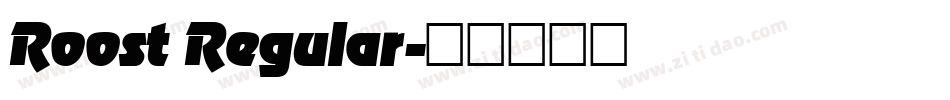 Roost Regular字体转换